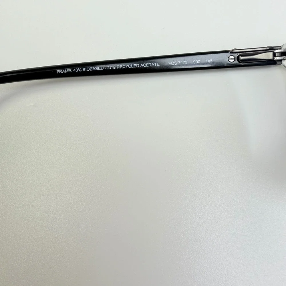 Fossil FOS7173 900 Crystal Square Eyeglasses Frames 53-17-145 Clear Unisex